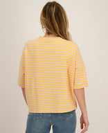 Je m'appelle Tops Tee Top Stripes | Yellow / Light Pink