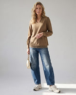 Je m'appelle Tops Tanktop Lace | Warm Camel
