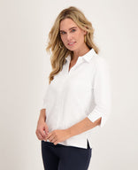 Je m'appelle Tops Top Collar Travel | Wit