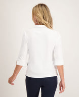 Je m'appelle Tops Top Collar Travel | Wit