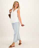 Je m'appelle Broeken Pant Stretch Denim | Bleached Denim