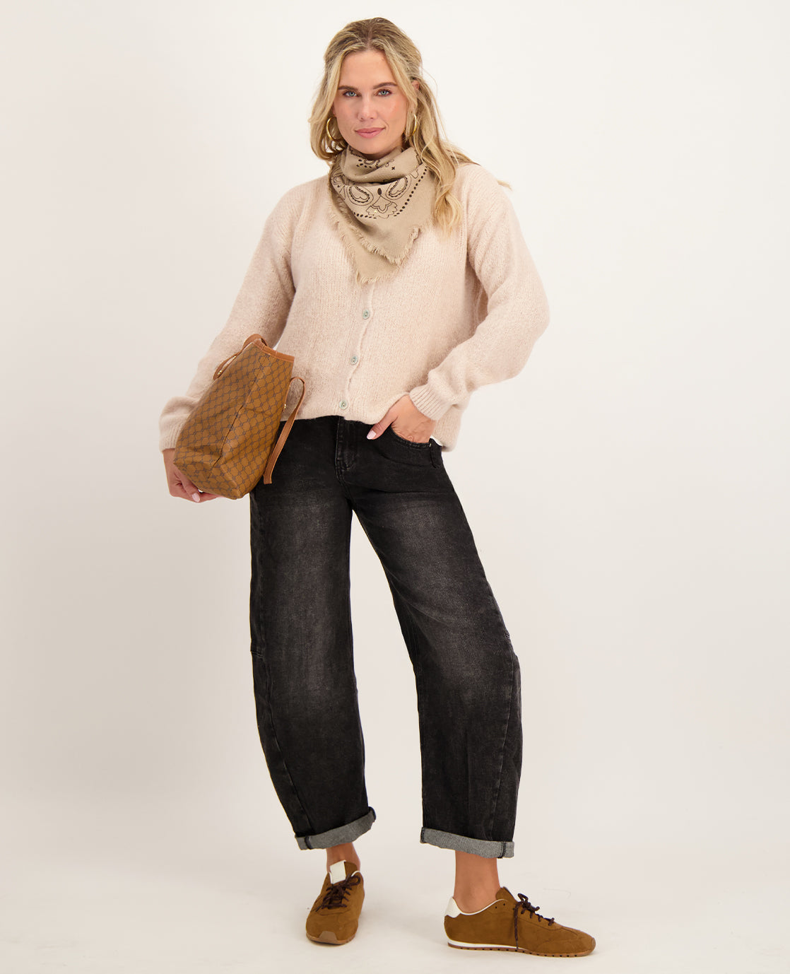 Pant Barrel Denim | Dark Grey Denim
