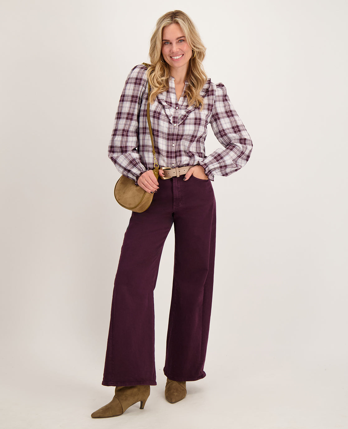 Pant Aurore Stretch Denim | Plum