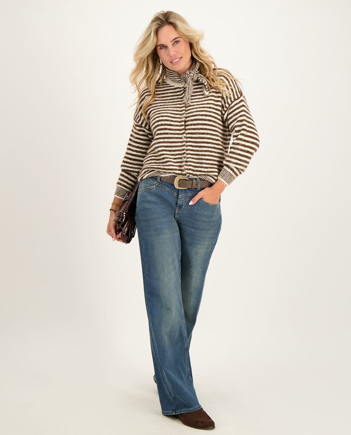 Je m'appelle Broeken Medium Blue Denim / XS / (30'') Pant Anna Jogg Denim | Medium Blue Denim