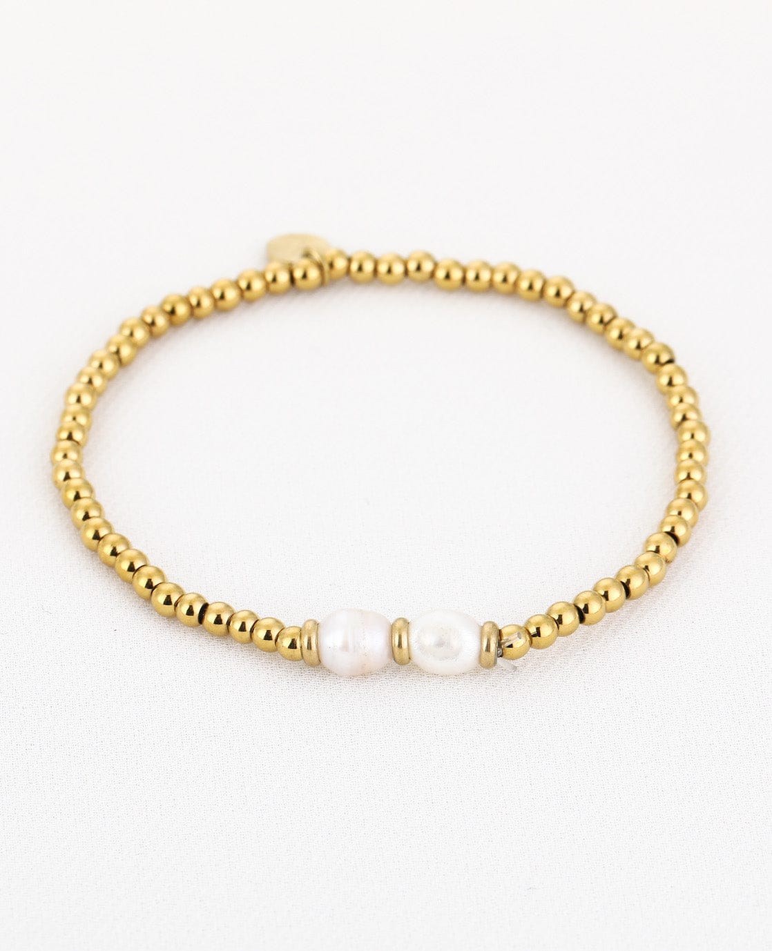 Je m'appelle Accessoires Goud / One Size Bracelet Pearls | Goud