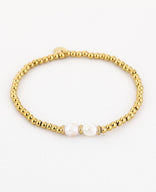 Je m'appelle Accessoires Goud / One Size Bracelet Pearls | Goud