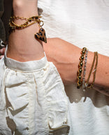 Je m'appelle Accessoires Multicolor/Goud / One Size Bracelet Heart | Multicolor/Goud