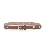 Je m'appelle Accessoires Taupe / One Size Belt Hearts | Taupe