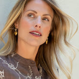 Je m'appelle Accessoires Goud / Wit / One Size Earrings Heart | Goud / Wit