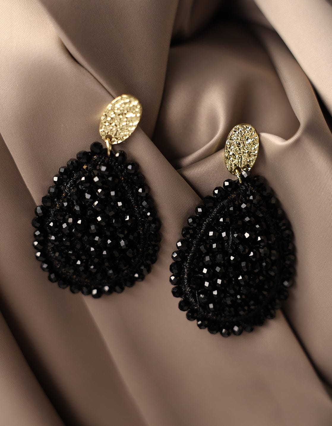 Je m'appelle Accessoires Zwart / Goud / One Size Earrings | Zwart / Goud