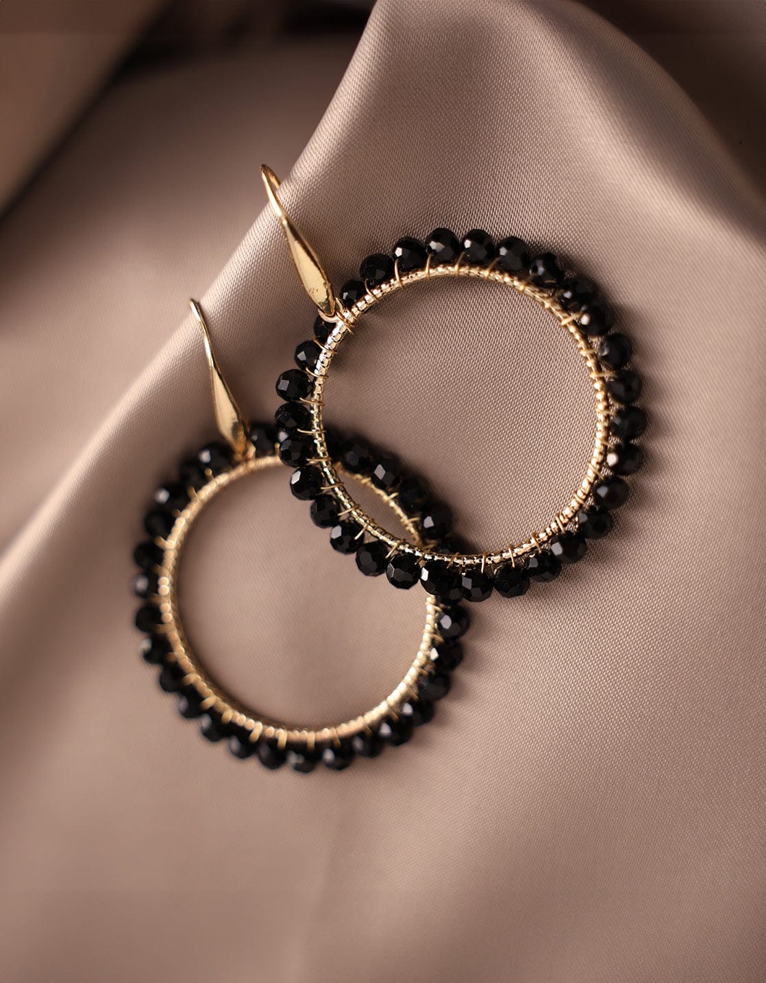 Je m'appelle Accessoires Zwart / Goud / One Size Earrings | Zwart / Goud