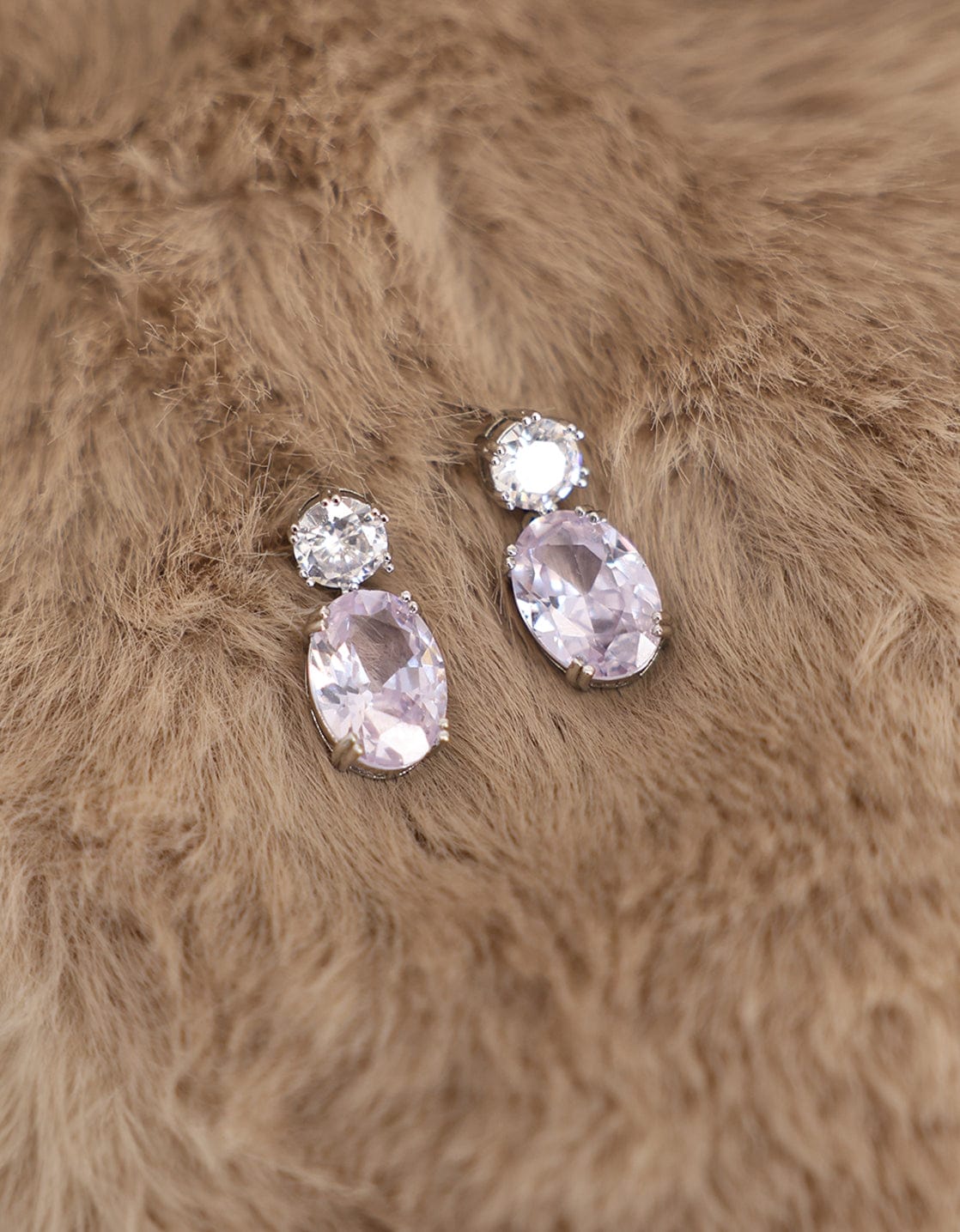 Je m'appelle Accessoires Zilver / One Size Earrings Diamond | Zilver