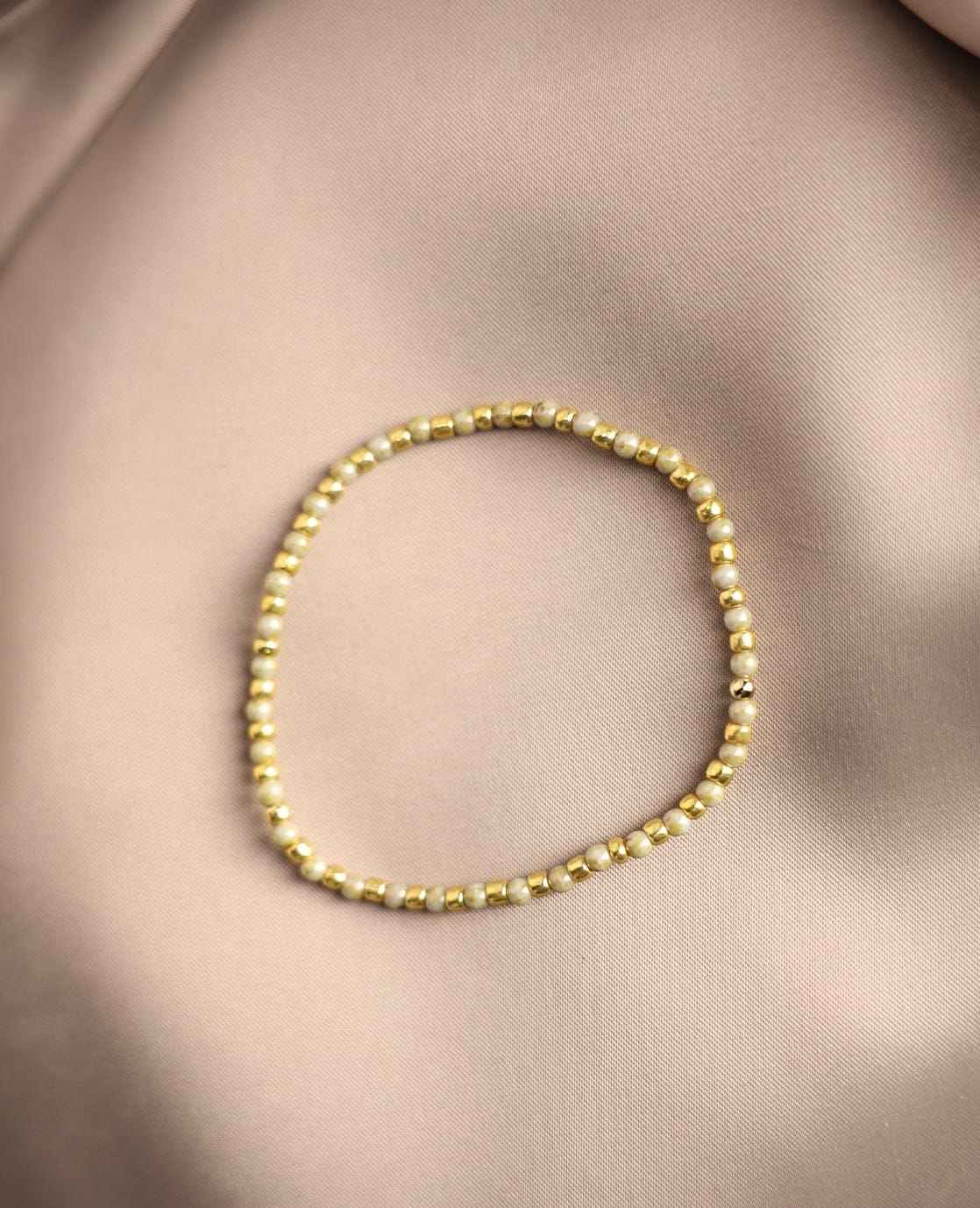 Je m'appelle Accessoires Light Olive / Gold / One Size Bracelet | Light Olive / Gold