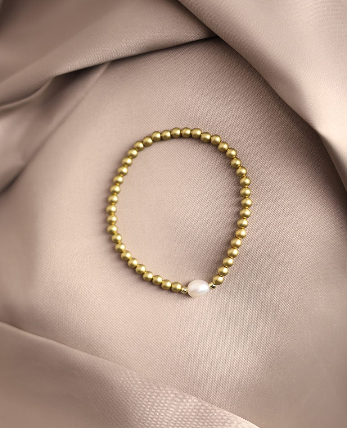 Je m'appelle Accessoires Goud / One Size Bracelet Pearl | Goud