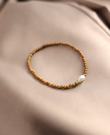 Je m'appelle Accessoires Hazelnut Brown / One Size Bracelet Pearl | Hazelnut Brown