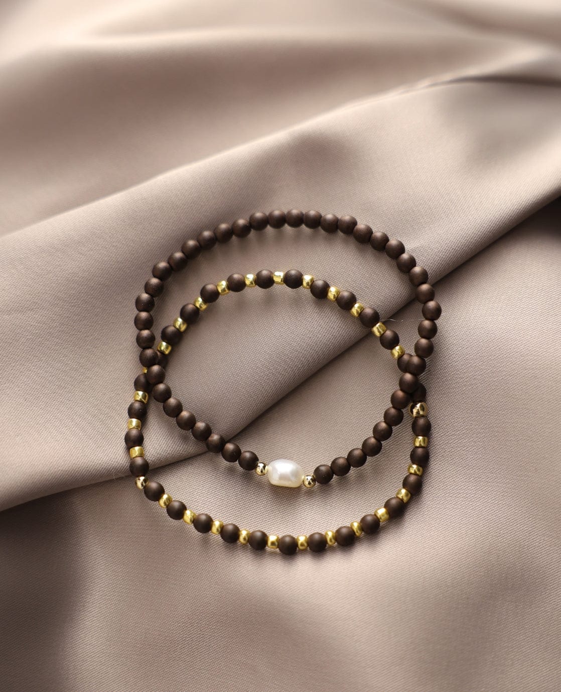 Je m'appelle Accessoires Espresso / Gold / One Size Bracelet | Espresso / Gold