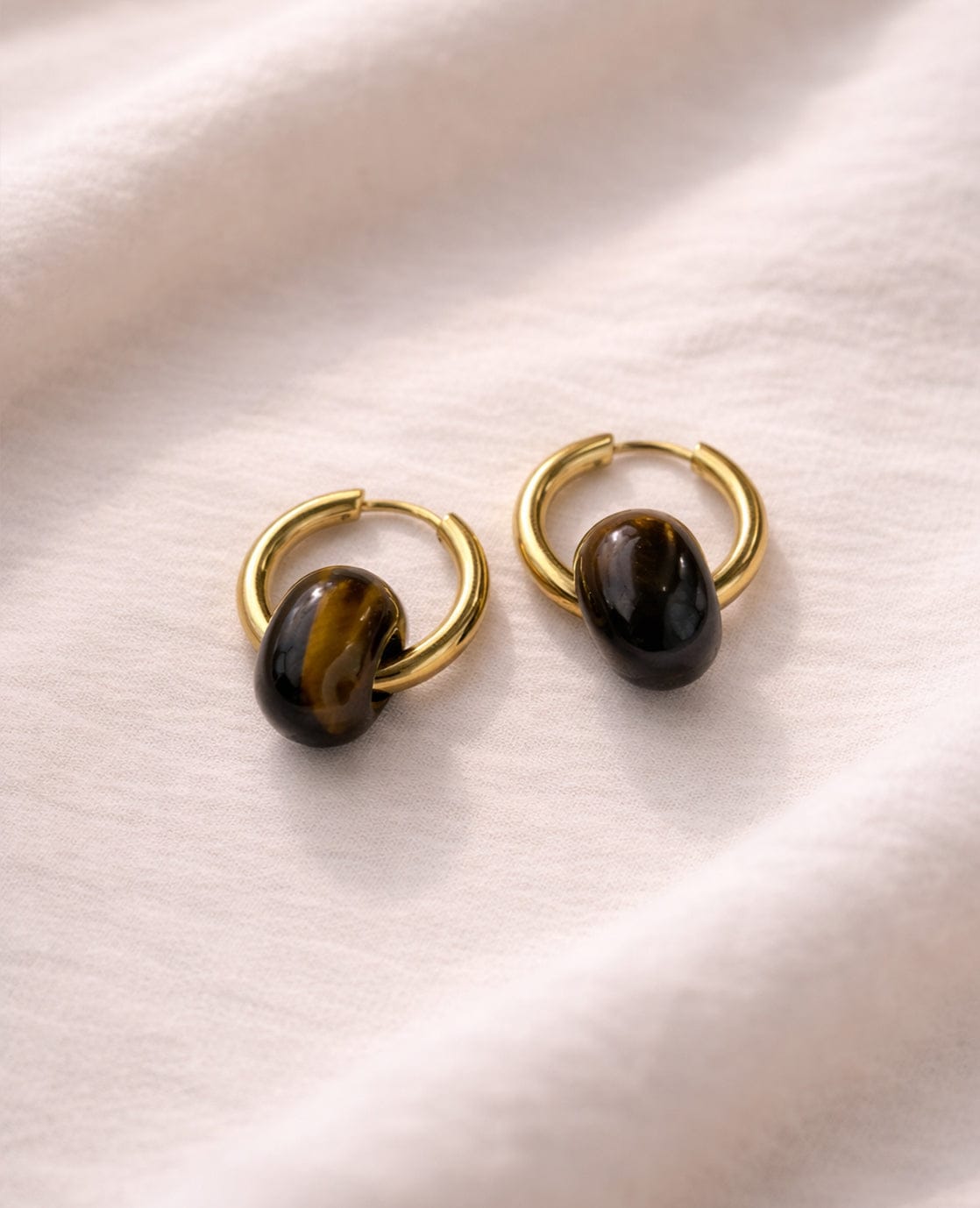 Je m'appelle Accessoires Gold / Burnt Honey / One Size Earrings | Gold / Burnt Honey