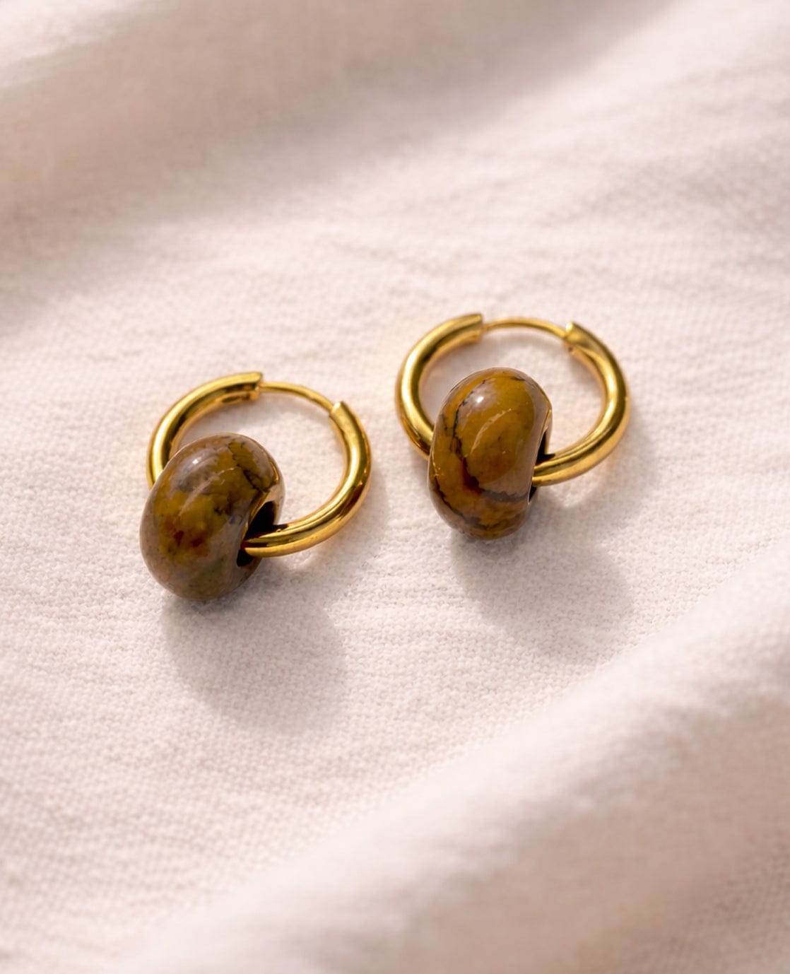 Je m'appelle Accessoires Gold / Sandstone / One Size Earrings | Gold / Sandstone