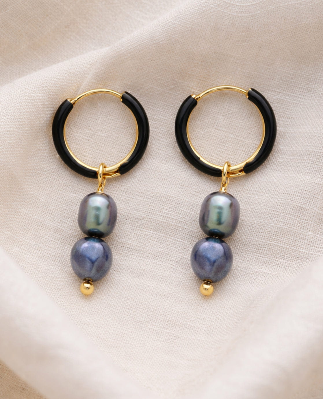 Je m'appelle Accessoires Goud/Blauw / One Size Earrings | Goud/Blauw