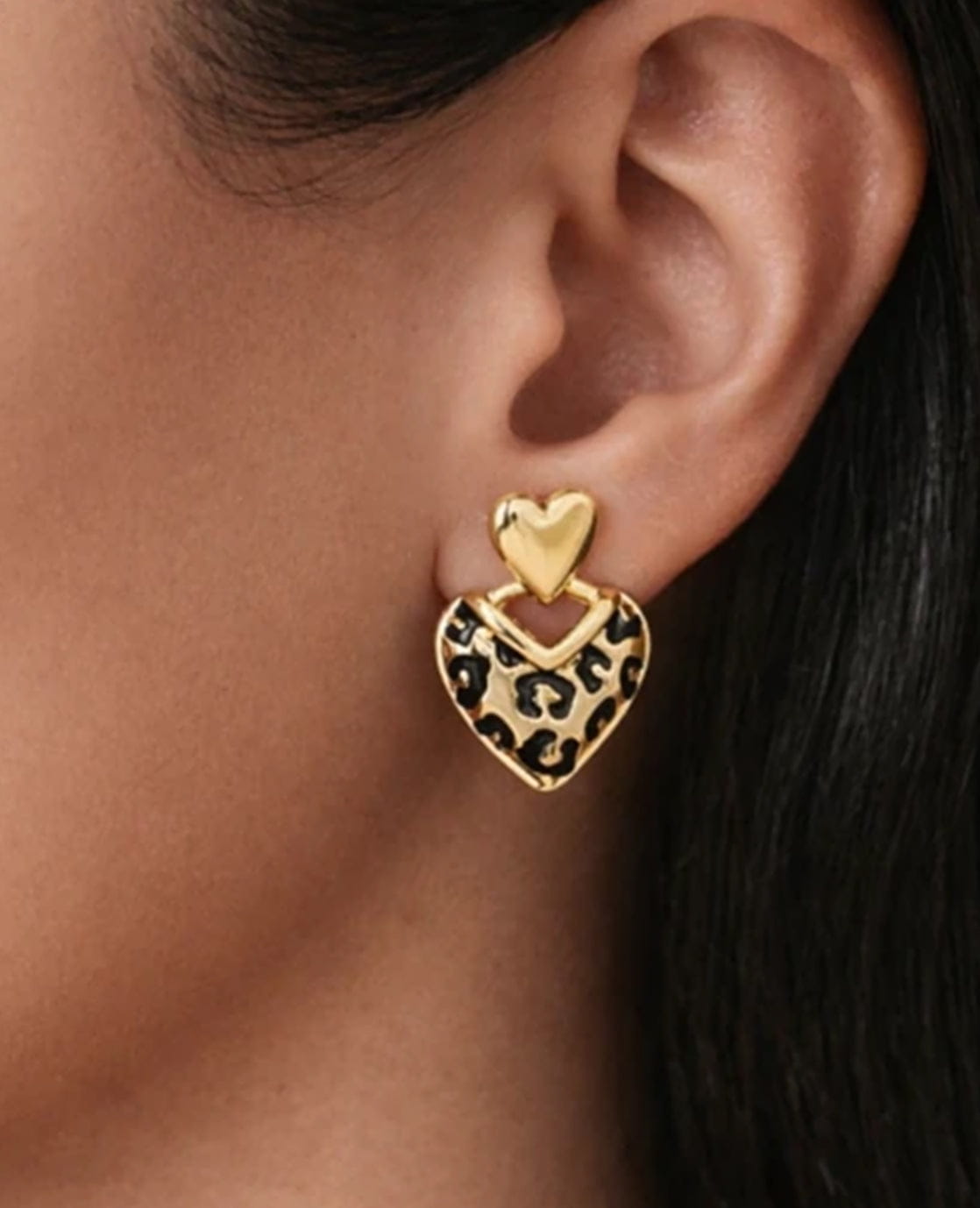 Je m'appelle Accessoires Goud / Zwart / One Size Earrings | Goud / Zwart