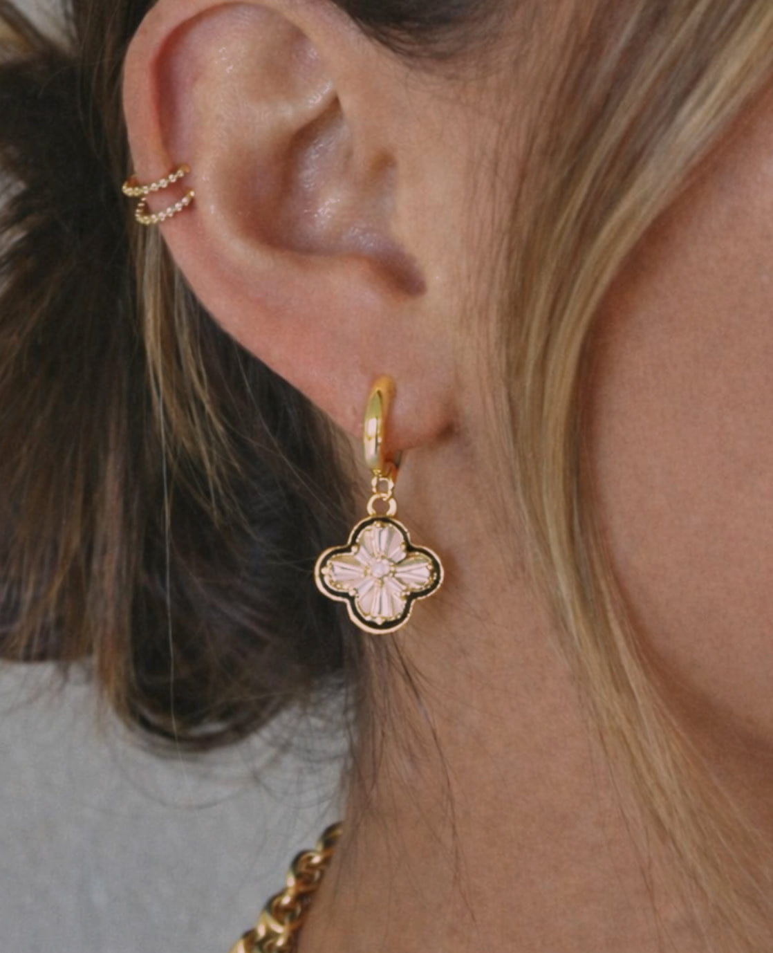 Je m'appelle Accessoires Goud/Multicolor / One Size Earrings | Goud/Multicolor