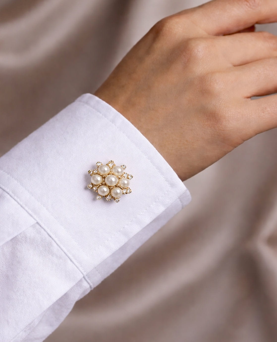 Je m'appelle Accessoires Multicolor/Goud / One Size Button Cover | Multicolor/Goud