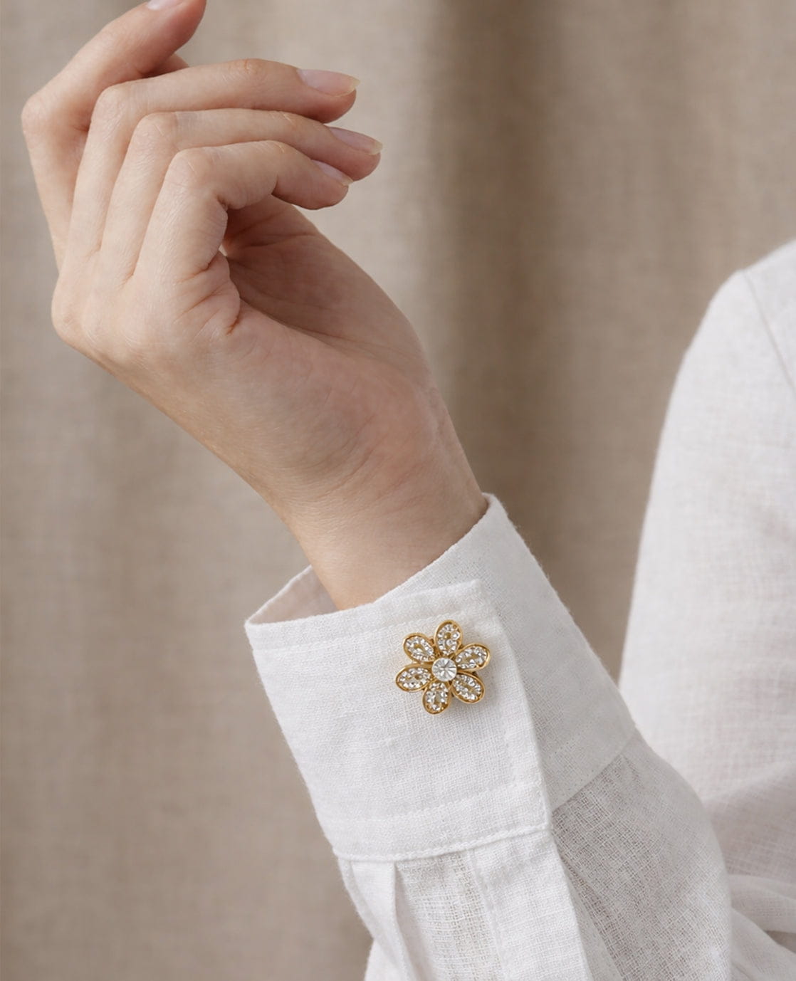 Je m'appelle Accessoires Goud / One Size Button Cover | Goud