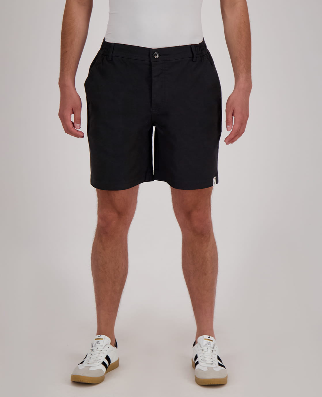 Je m'appelle Broeken Zwart / M Short Homme Buttons | Zwart
