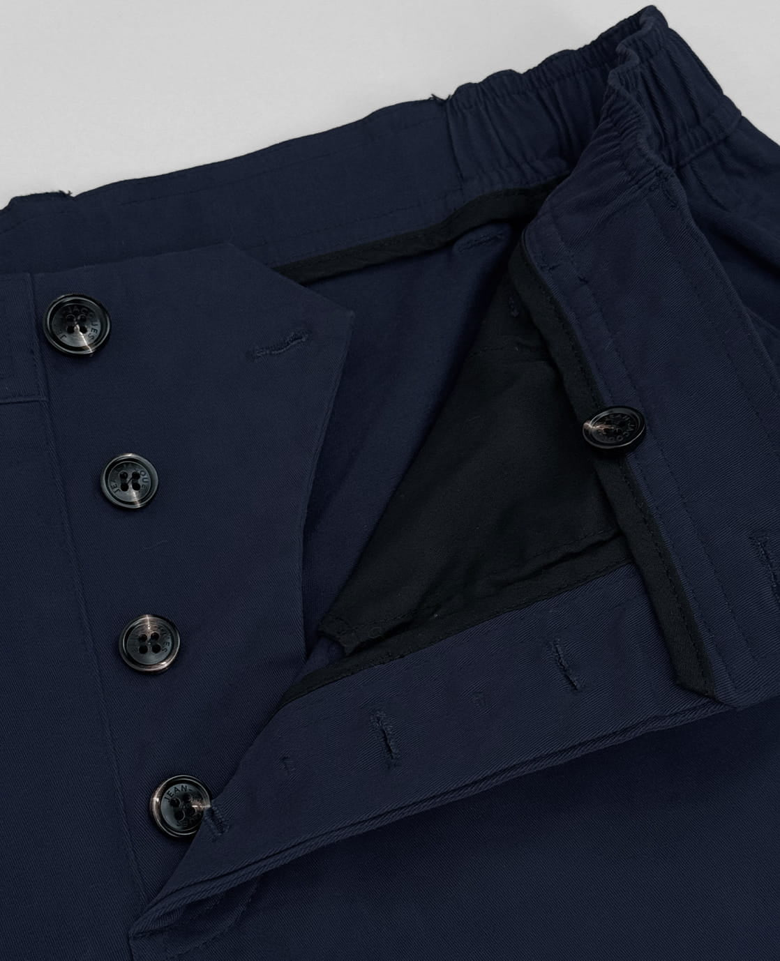 Je m'appelle Broeken Short Homme Buttons | Donkerblauw