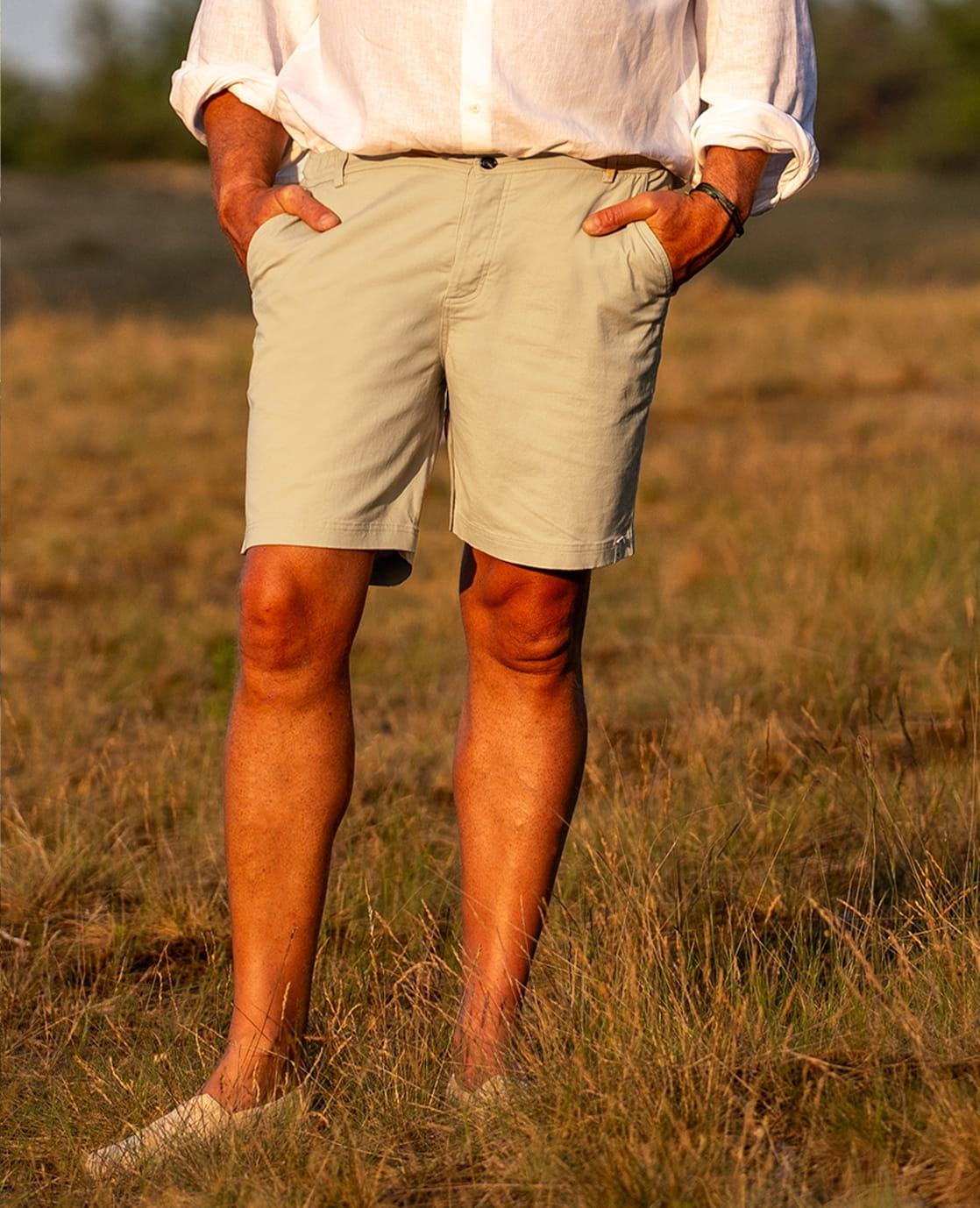 Je m'appelle Broeken Short Homme Buttons | Beige