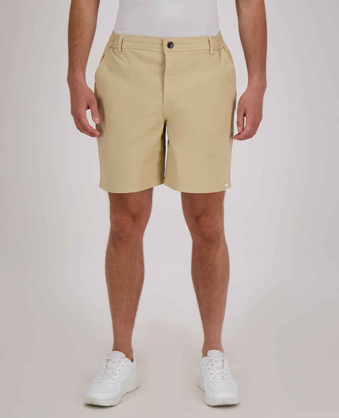 Je m'appelle Broeken Beige / M Short Homme Buttons | Beige