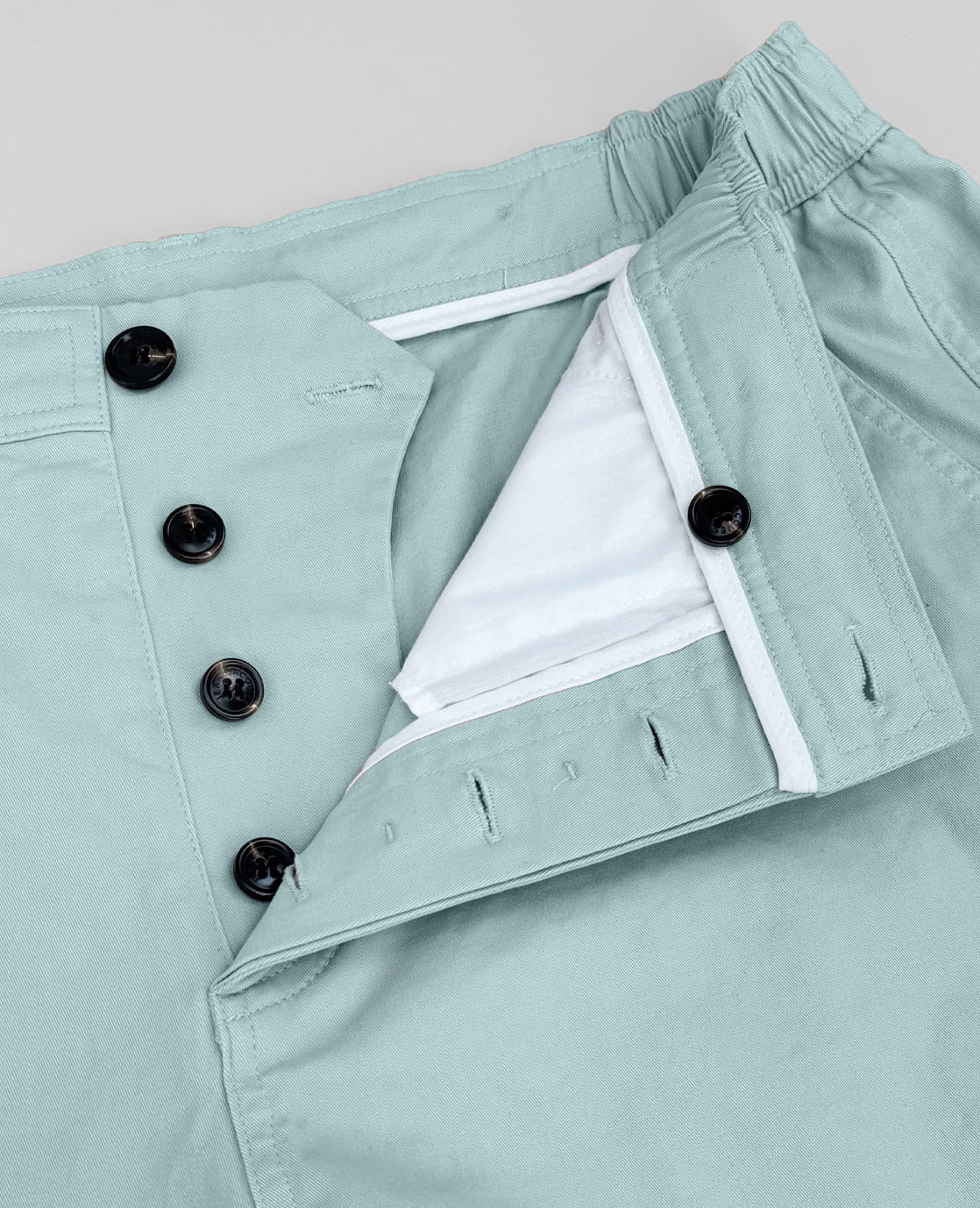 Je m'appelle Broeken Short Homme Buttons | Lichtblauw