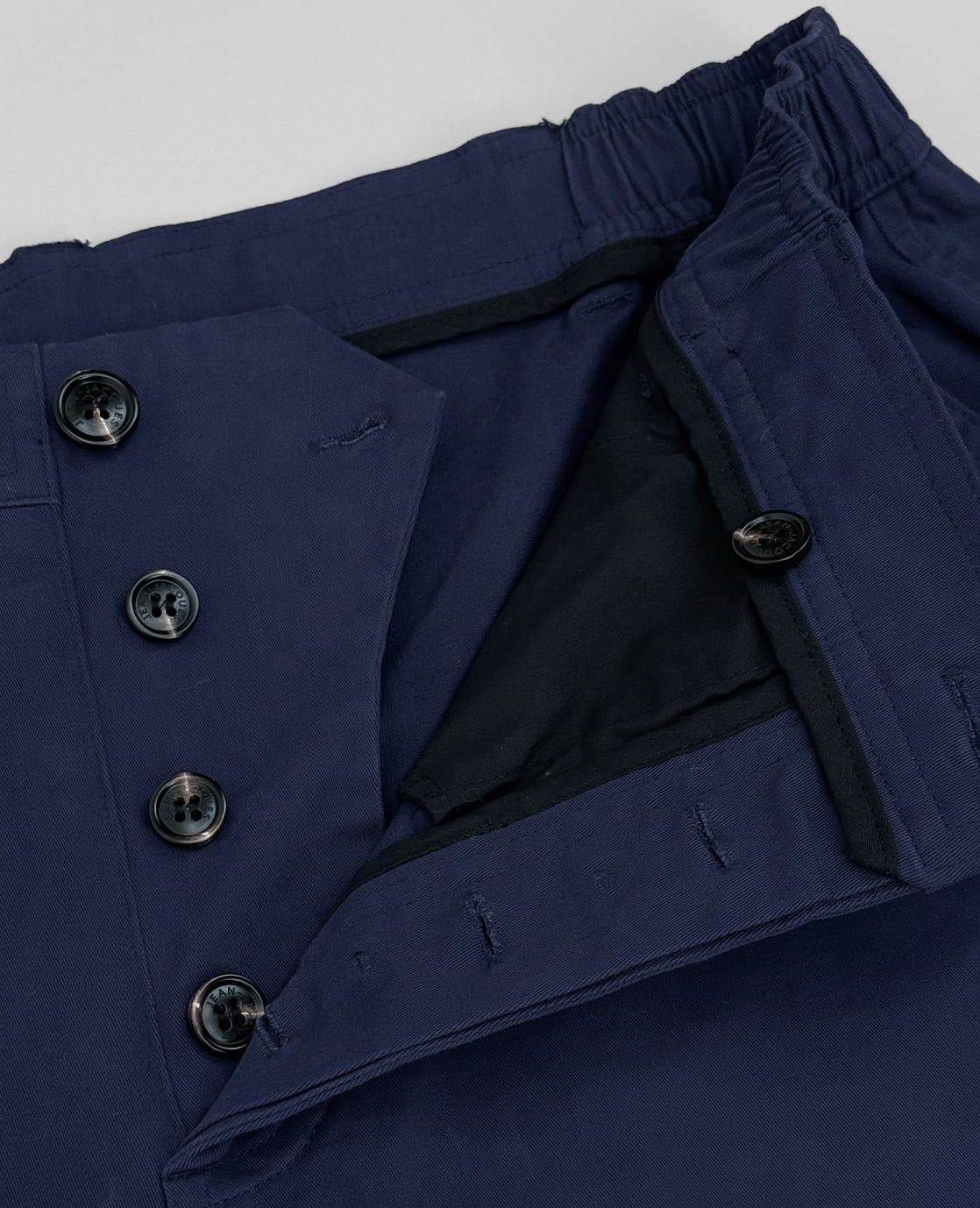 Je m'appelle Broeken Short Homme Buttons | Kobaltblauw