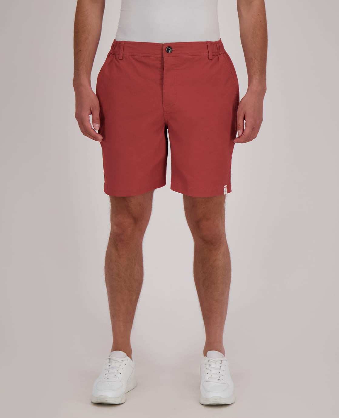 Je m'appelle Broeken Terracotta / M Short Homme Buttons | Terracotta