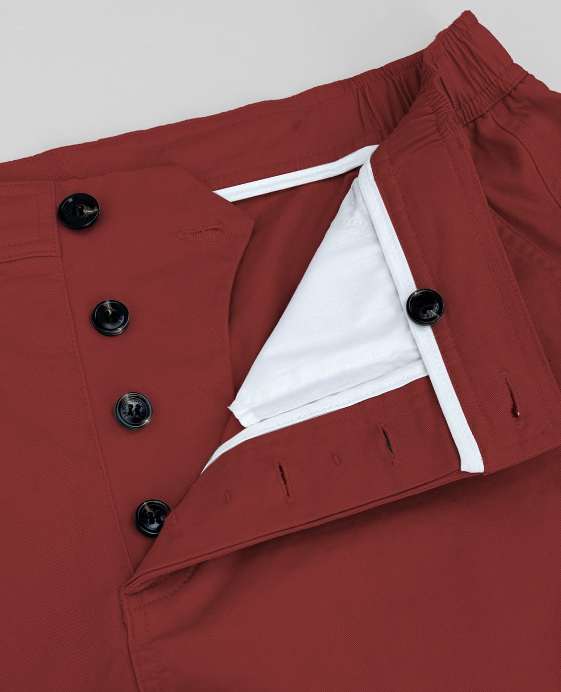 Je m'appelle Broeken Short Homme Buttons | Terracotta