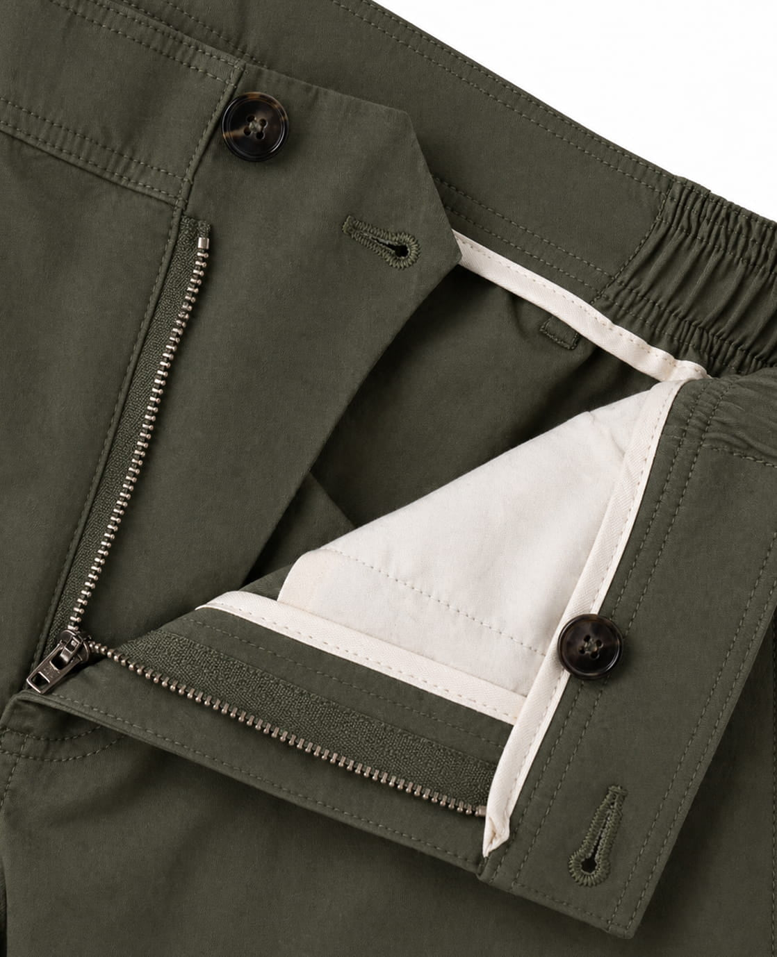 Je m'appelle Broeken Short Homme Zipper | Monaco Green