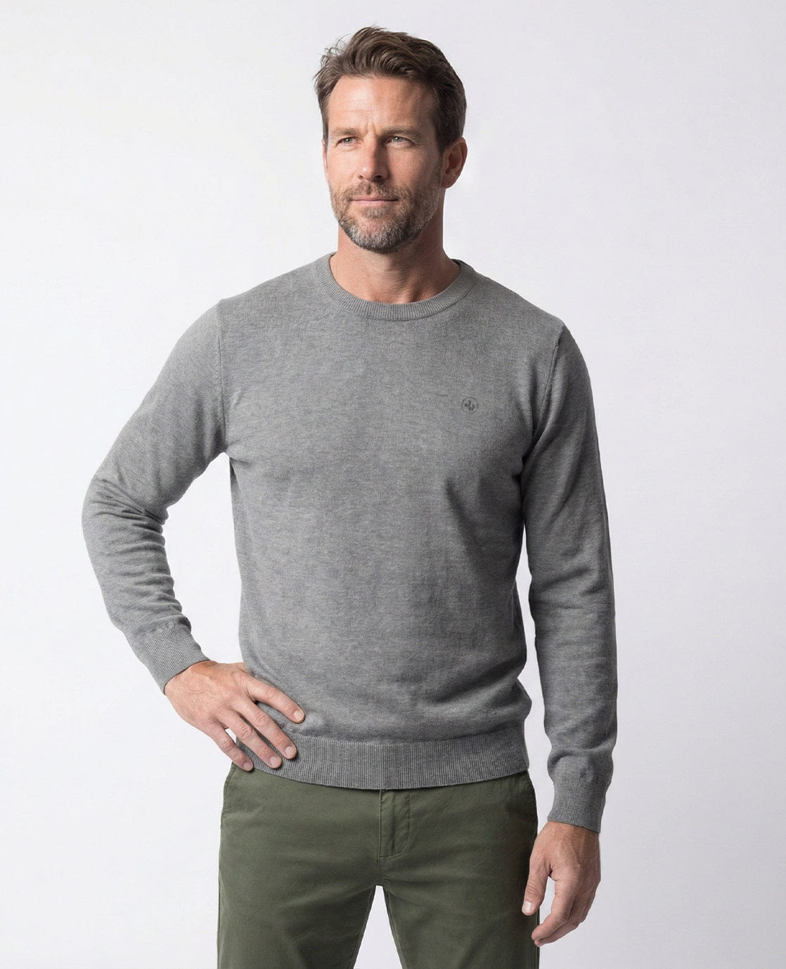Je m'appelle Tops Pull Claude | Gouville Grey