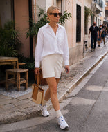 Je m'appelle Broeken Greige / XS Short Lieke Travel | Greige