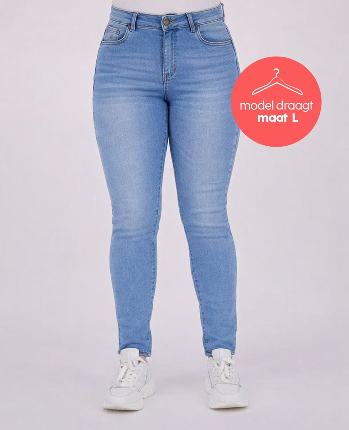 Je m'appelle Broeken Pant Luna Superstretch Denim | Light Blue Denim