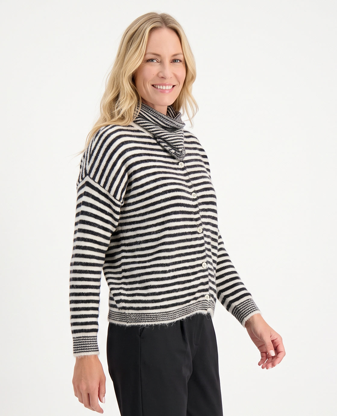 Veste Stripes | Ecru / Zwart