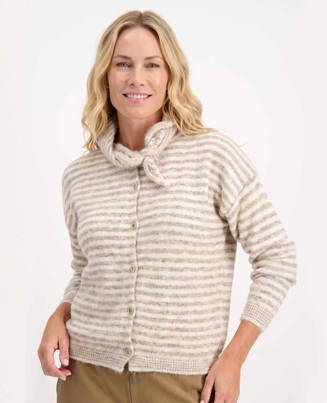 Veste Stripes | Ecru / Zand