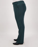 Je m'appelle Broeken Pant Straight Satin | Peacock Green