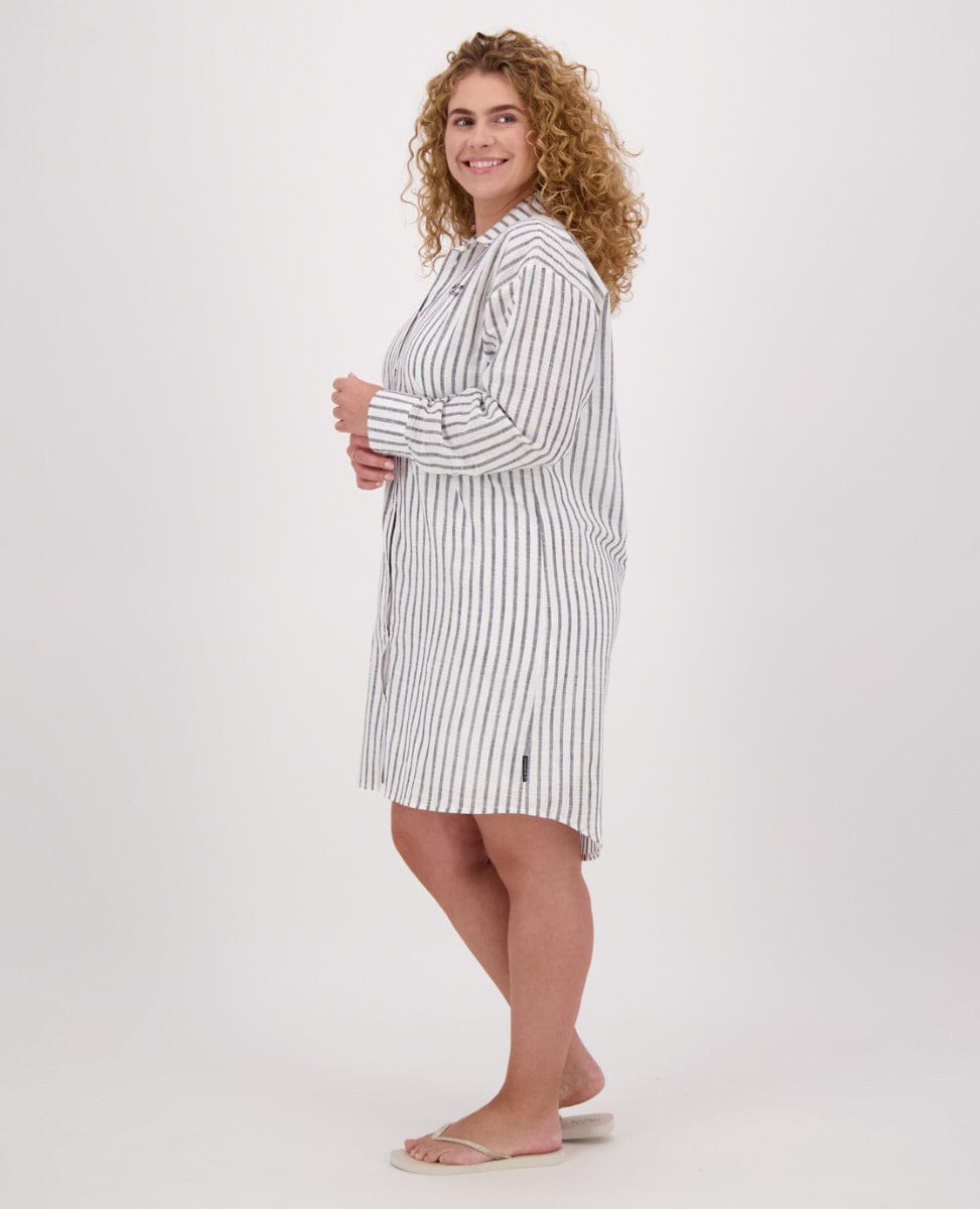 Je m'appelle Jurken Blousedress Alice | Zwart/Wit