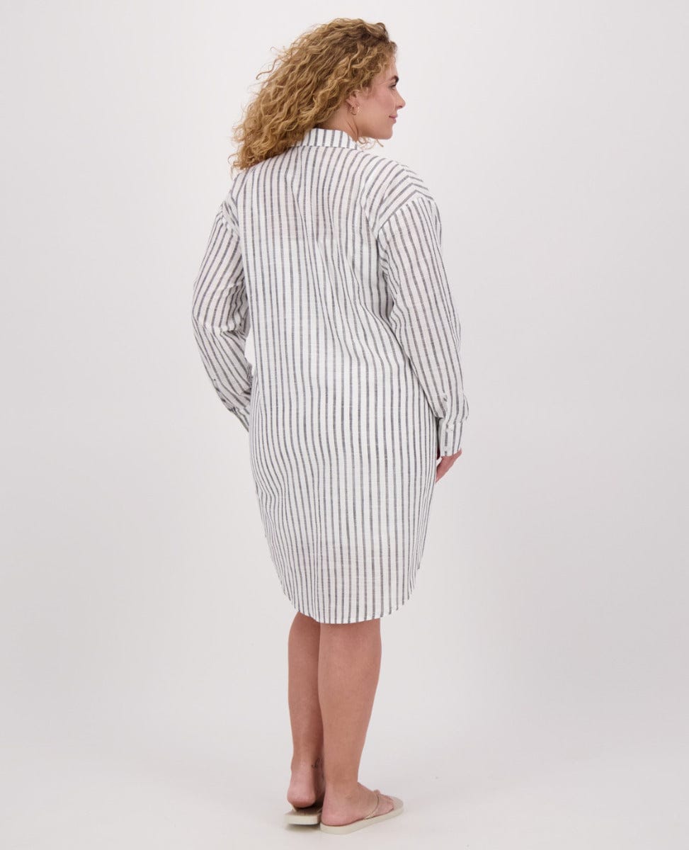 Je m'appelle Jurken Blousedress Alice | Zwart/Wit