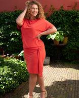 Je m'appelle Jurken Robe Hepburn | Oranjerood