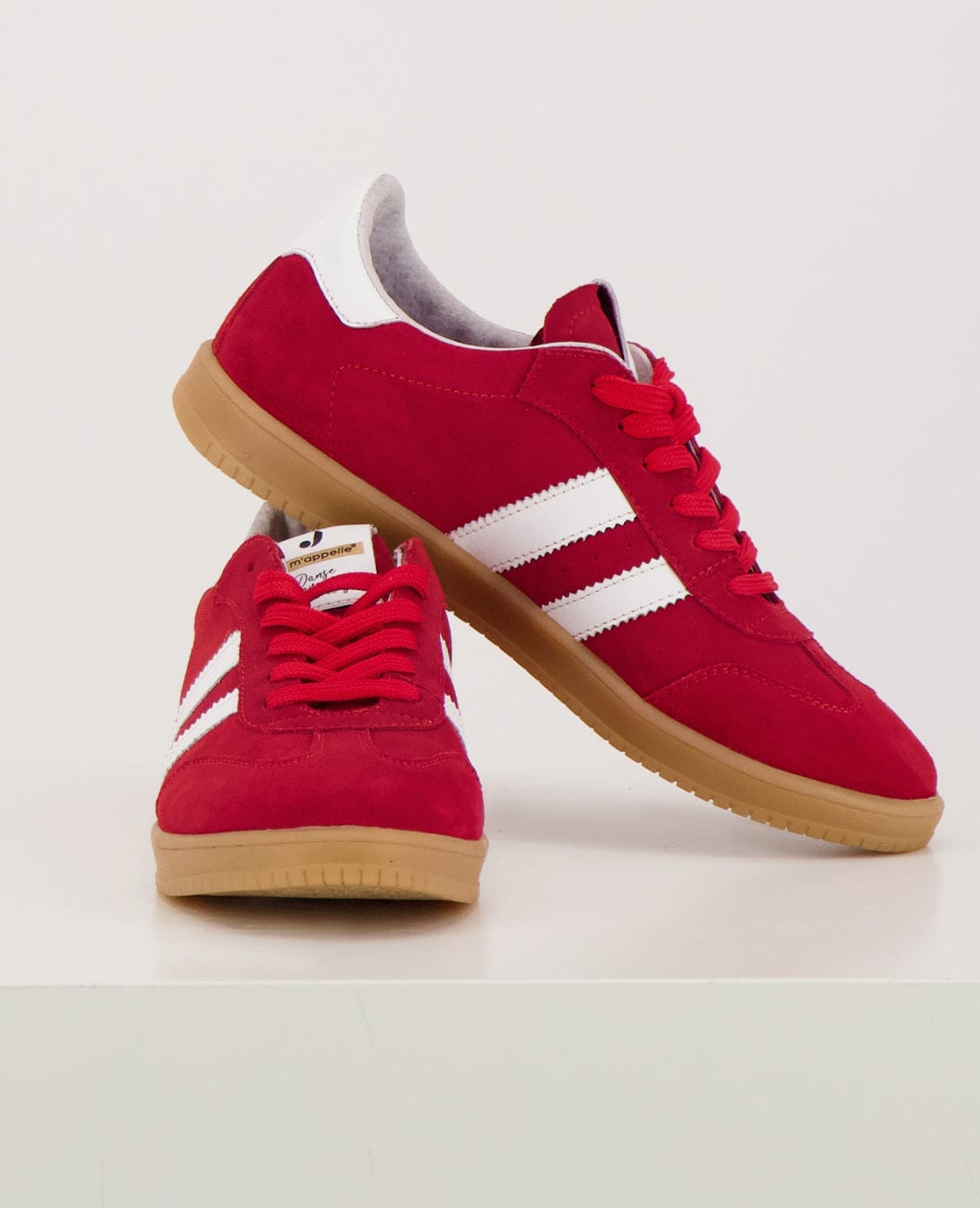Je m'appelle Schoenen Rood/Wit / 36 Sneakers Stripes | Rood/Wit