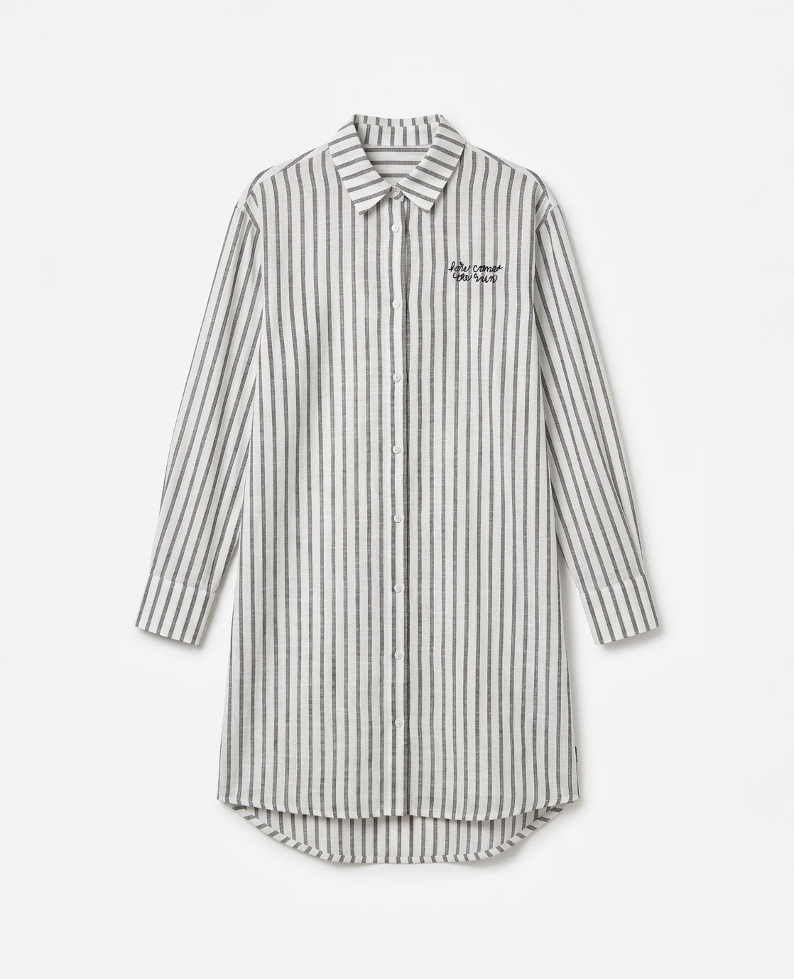 Blousedress Alice | Zwart / Wit