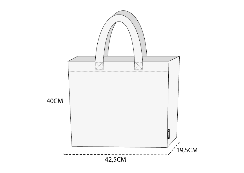 Je m'appelle Accessoires Zwart / Wit / One Size Leisure Bag | Zwart / Wit