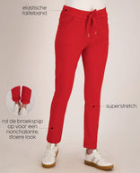 Je m'appelle Broeken Pant Summer Superstretch | Rood