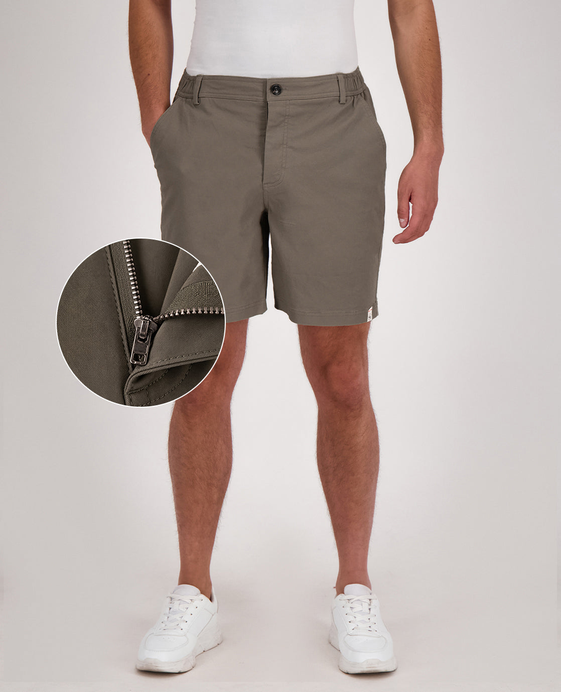 Short Homme Zipper | Beaune Brown